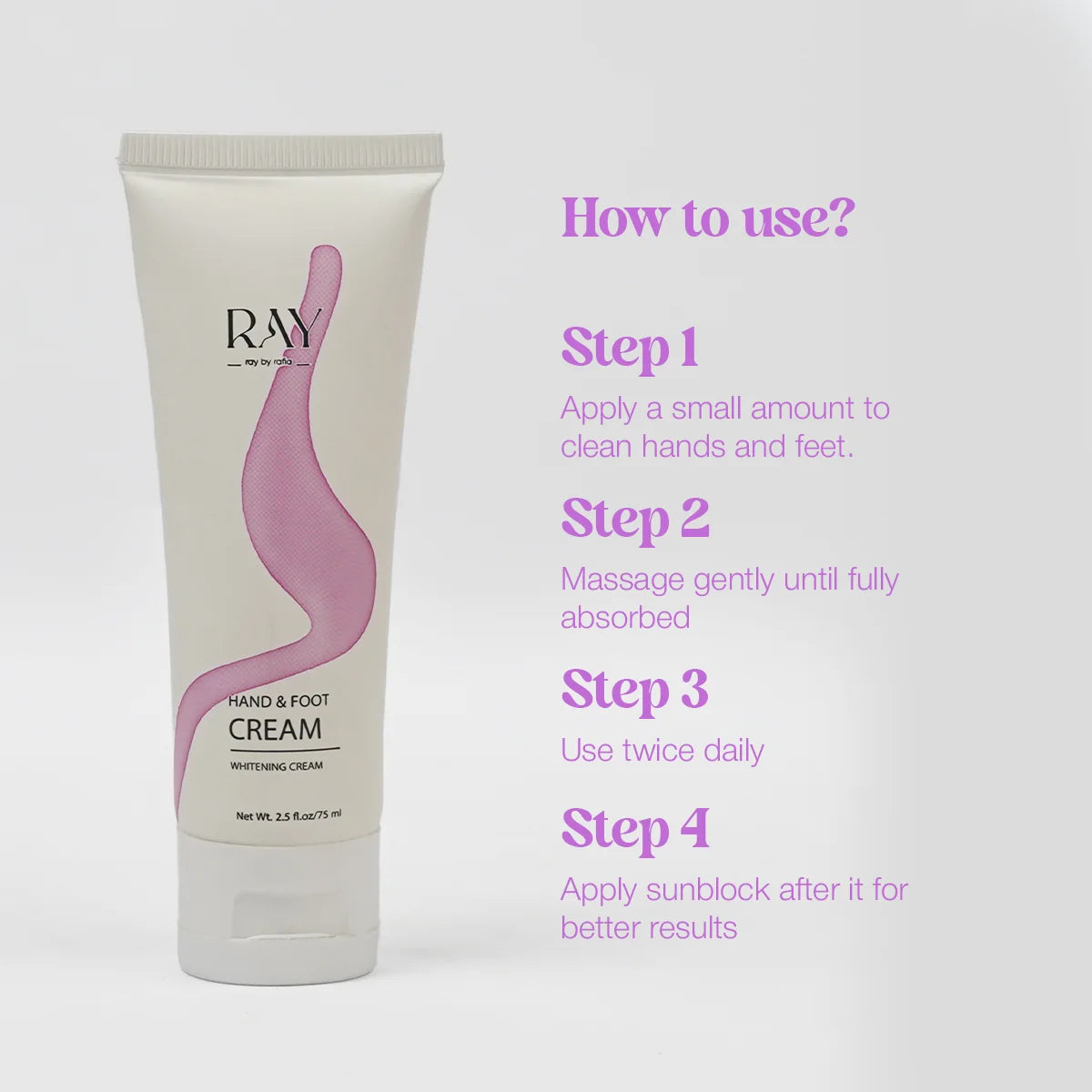 Hand & Foot Whitening Cream 🤍